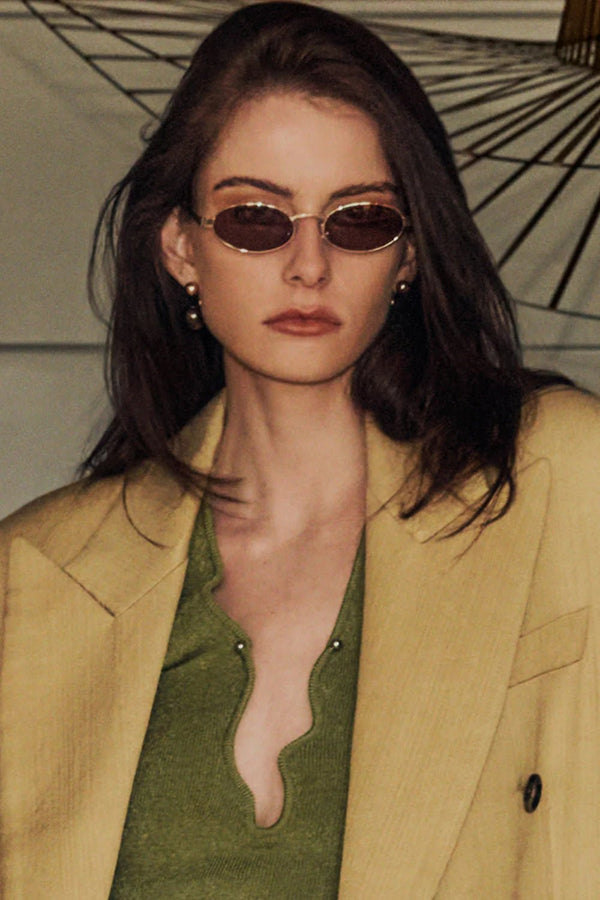 Banca / Gold Metal & Brown Lens - Shade Files